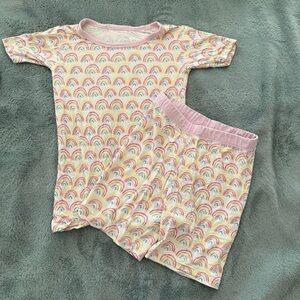 Little Sleepies Pastel Rainbow Kids Pajama Set